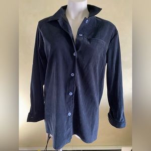 First Option button front shirt/jacket in navy